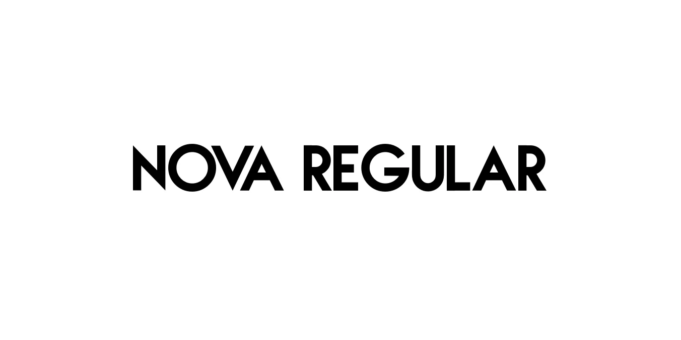 NOVA Regular Font Preview
