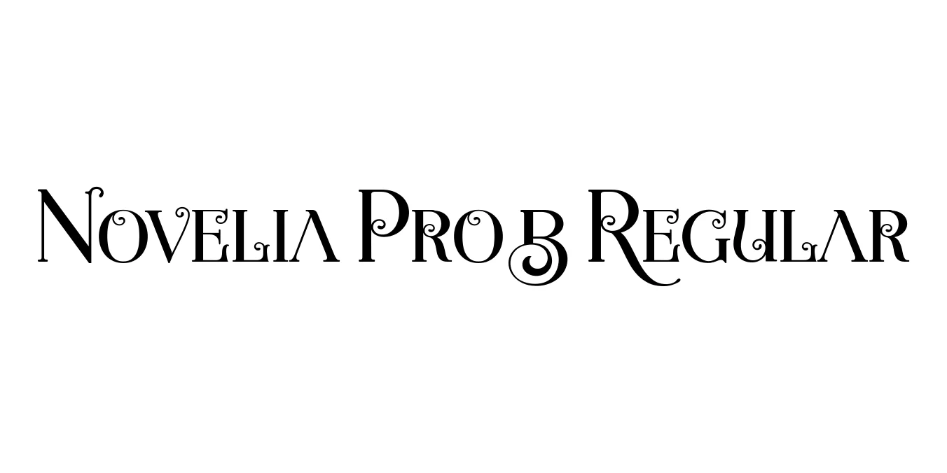 Novelia Pro B Regular Font Preview