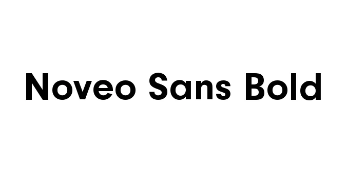 Noveo Sans Bold Font Preview