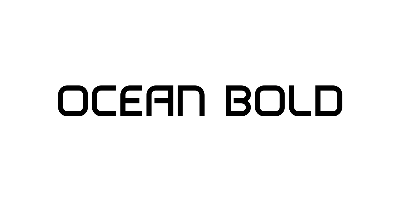 Ocean Bold Font Preview