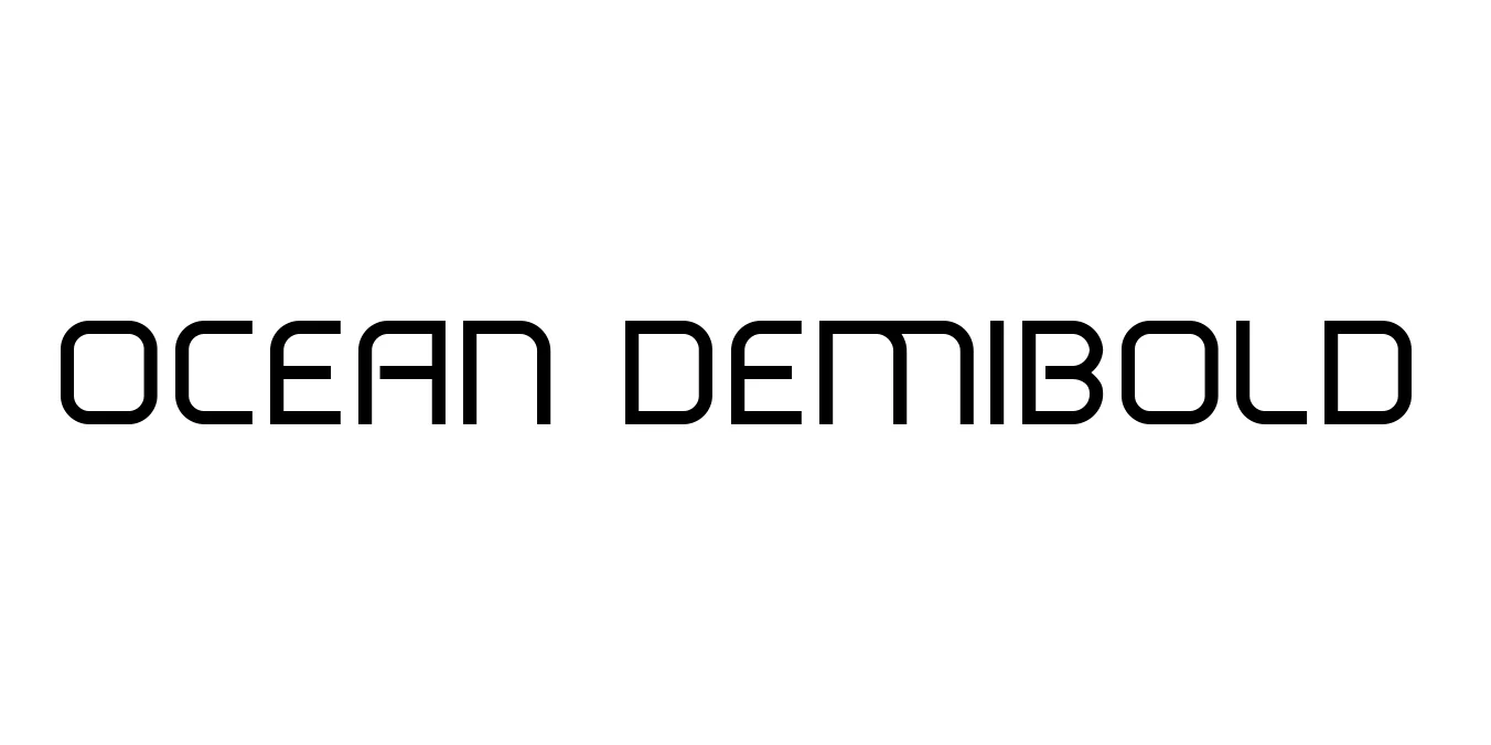 Ocean DemiBold Font Preview