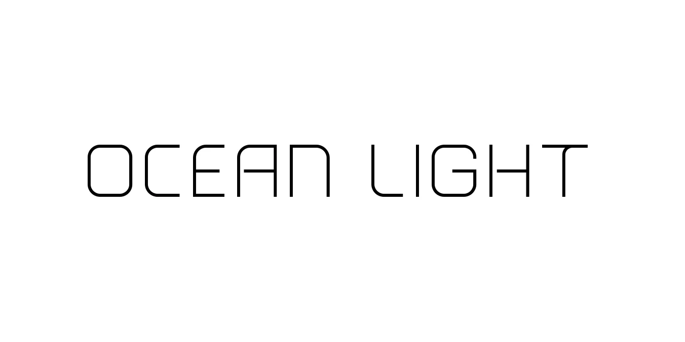 Ocean Light Font Preview