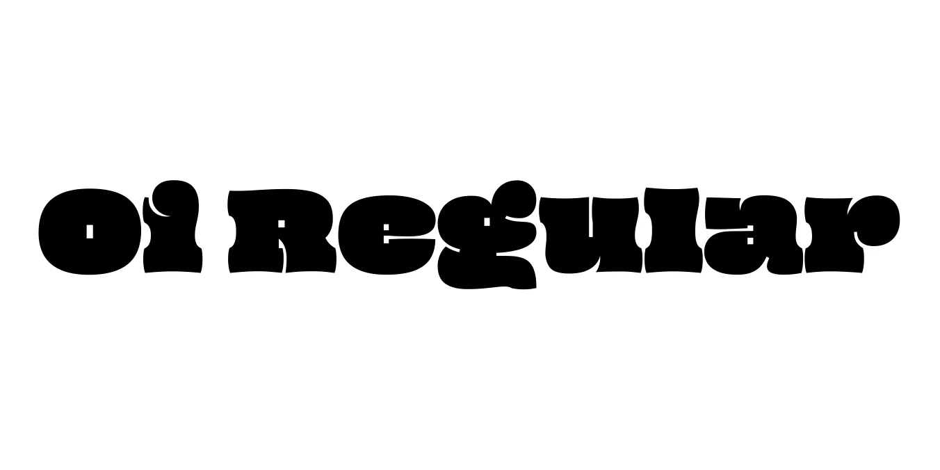 Oi Regular Font Preview