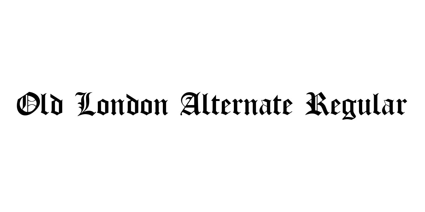 Old London Alternate Regular Font Preview