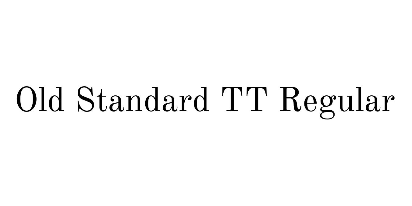 Old Standard TT Regular Font Preview