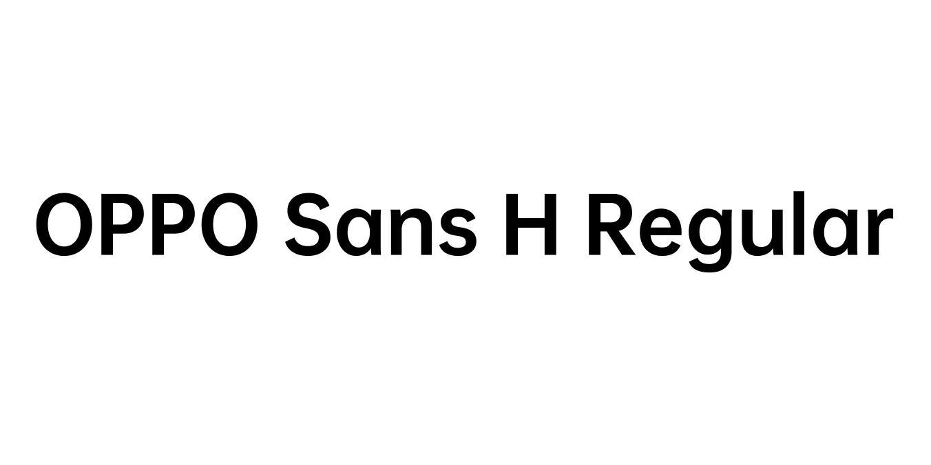 OPPO Sans H Regular Font Preview