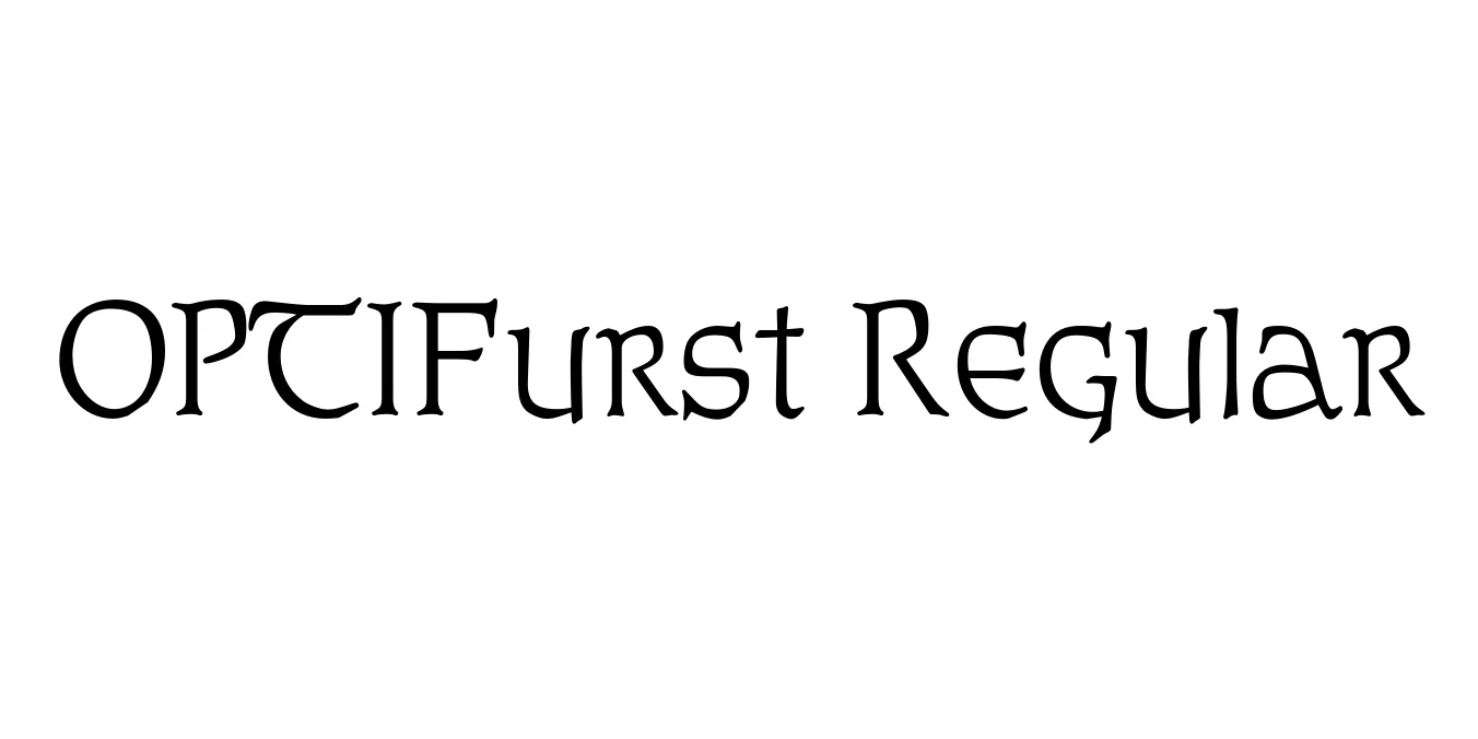 OPTIFurst Regular Font Preview