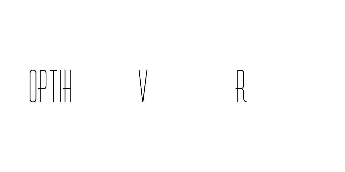 OPTIHuxley Vertical Regular Font Preview