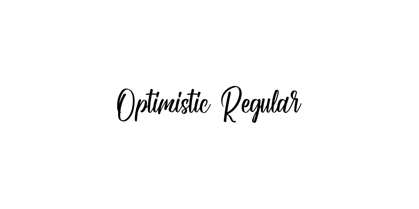 Optimistic Regular Font Preview