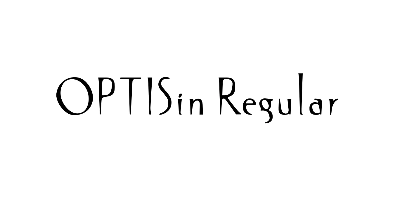 OPTISin Regular Font Preview