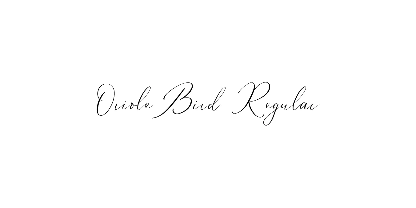 OrioleBird Regular Font Preview