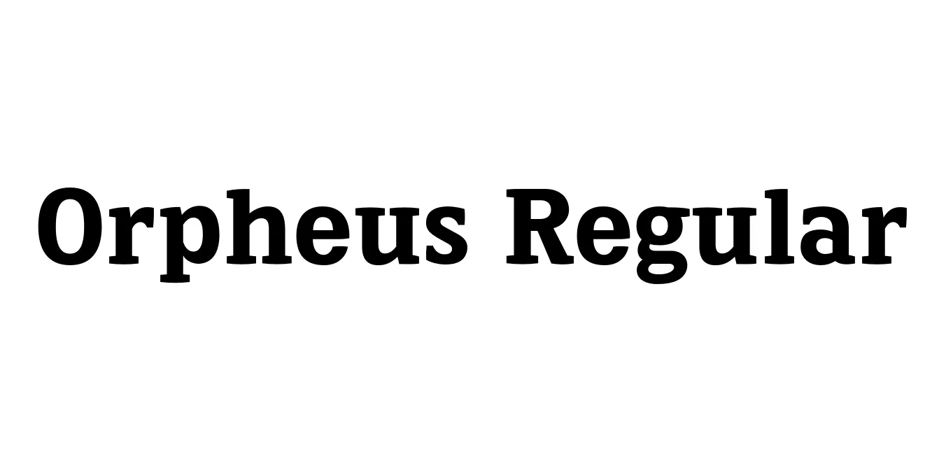 Orpheus Regular Font Preview