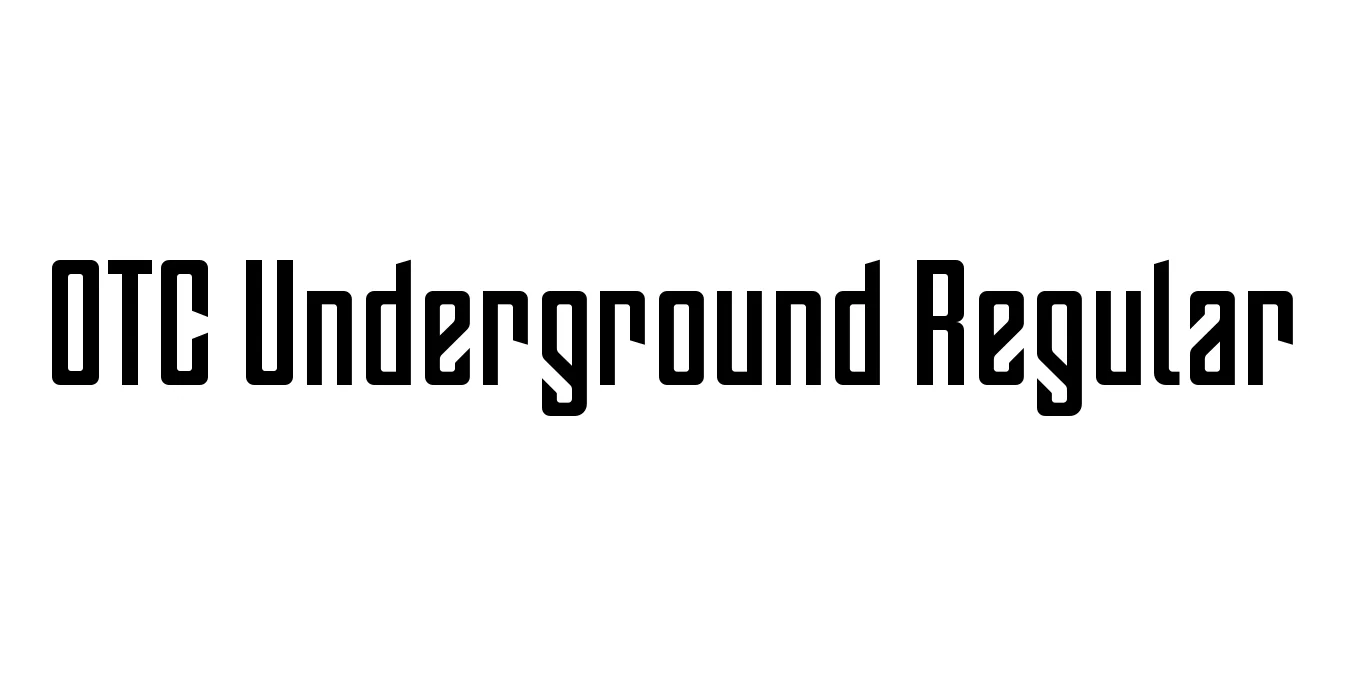 OTC Underground Regular Font Preview