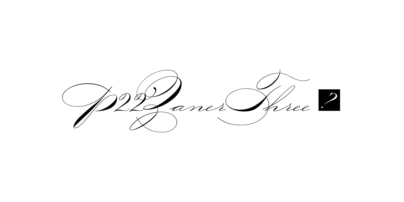 P22ZanerThree ☞ Font Preview