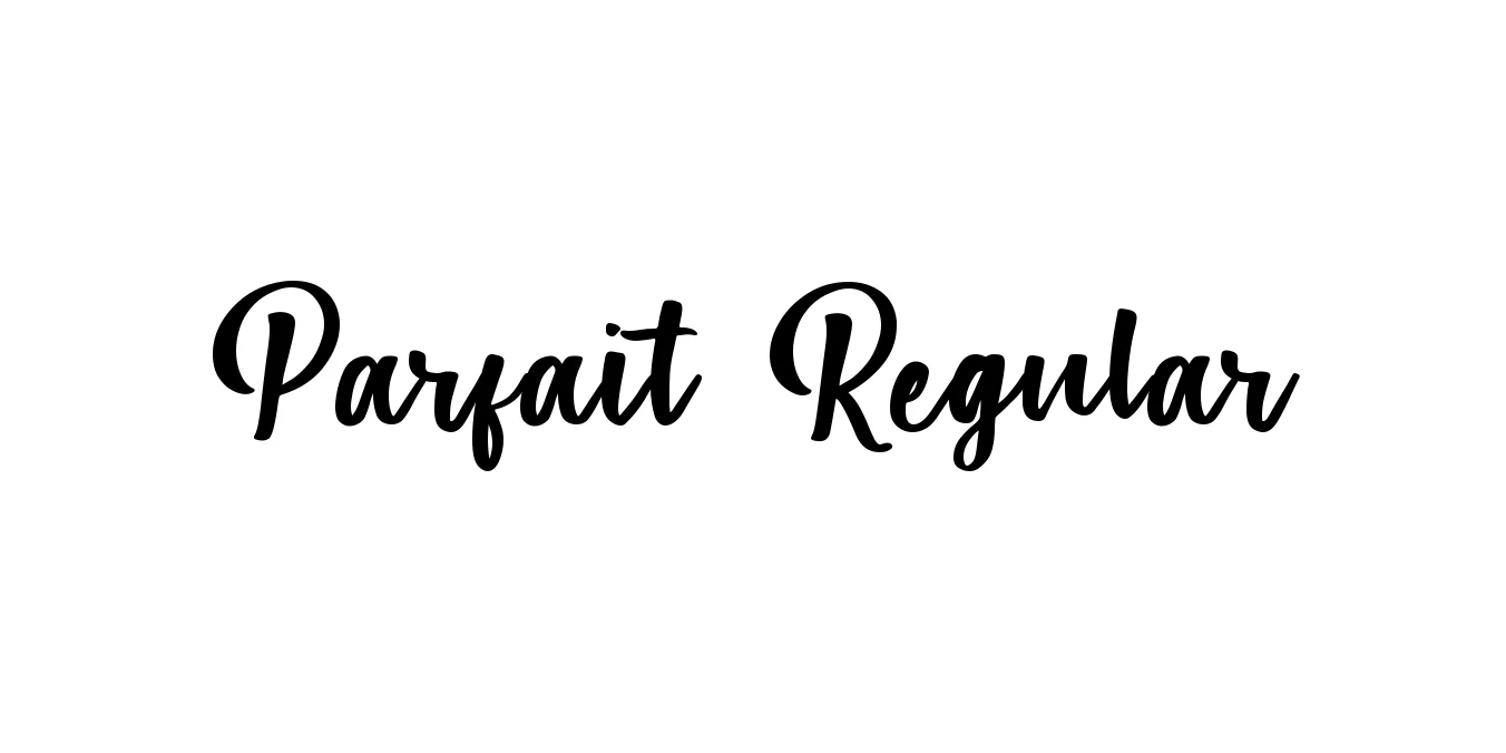 Parfait Regular Font Preview