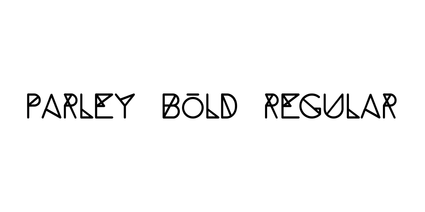 Parley bold Regular Font Preview