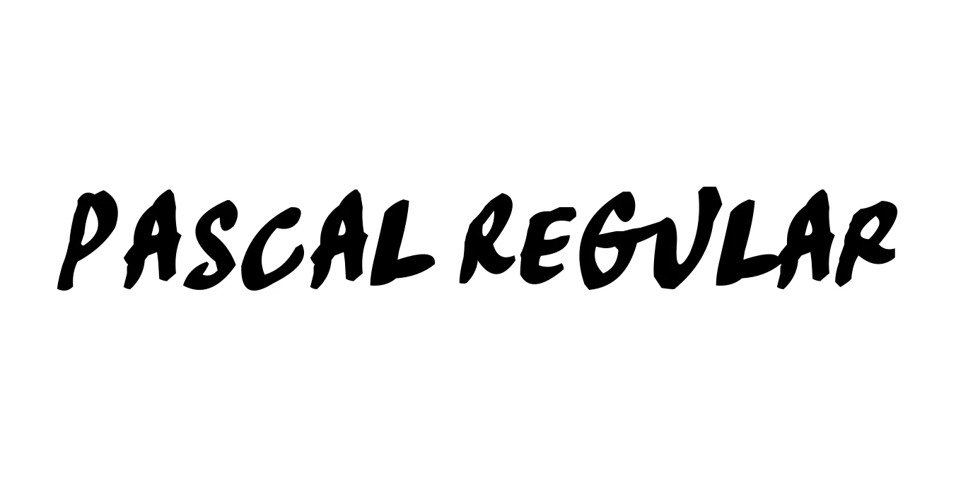 Pascal Regular Font Preview