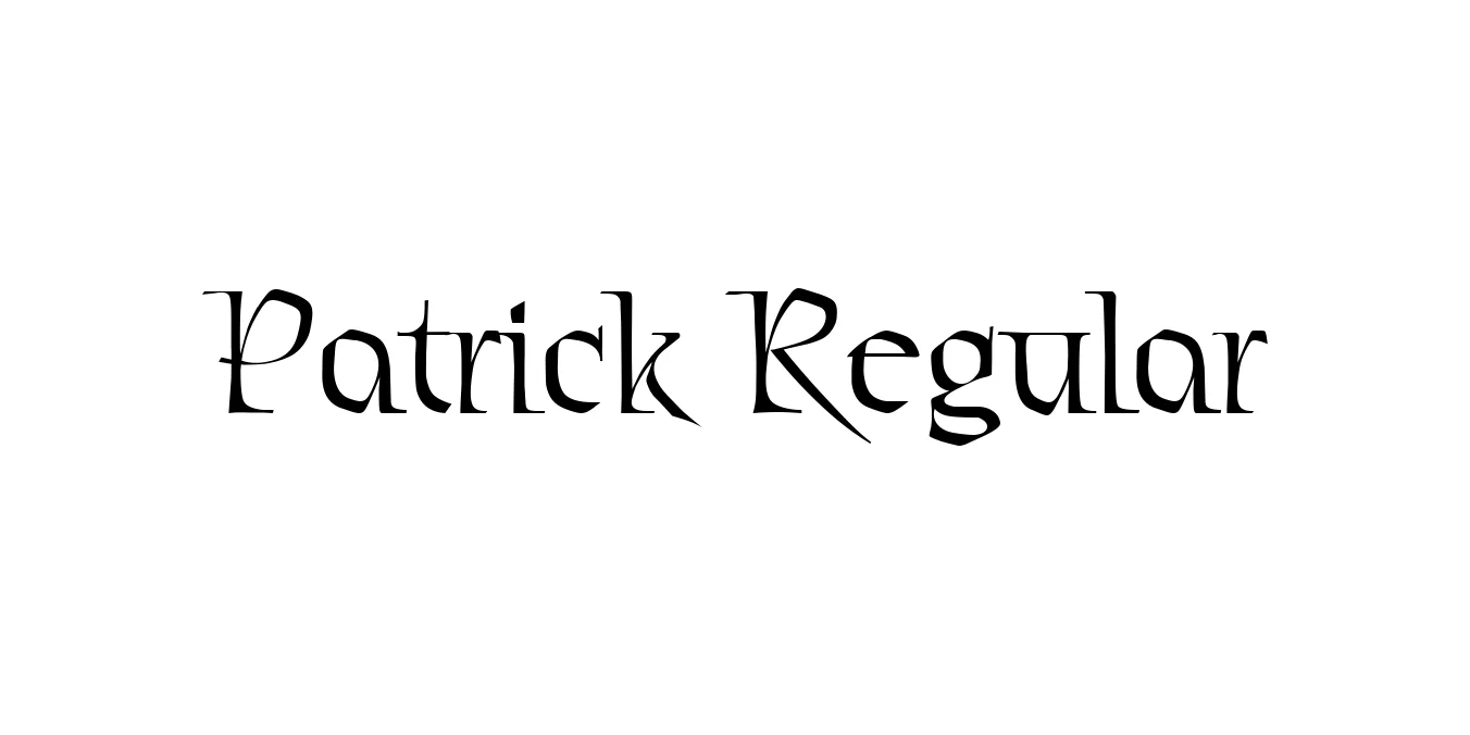 Patrick Regular Font Preview