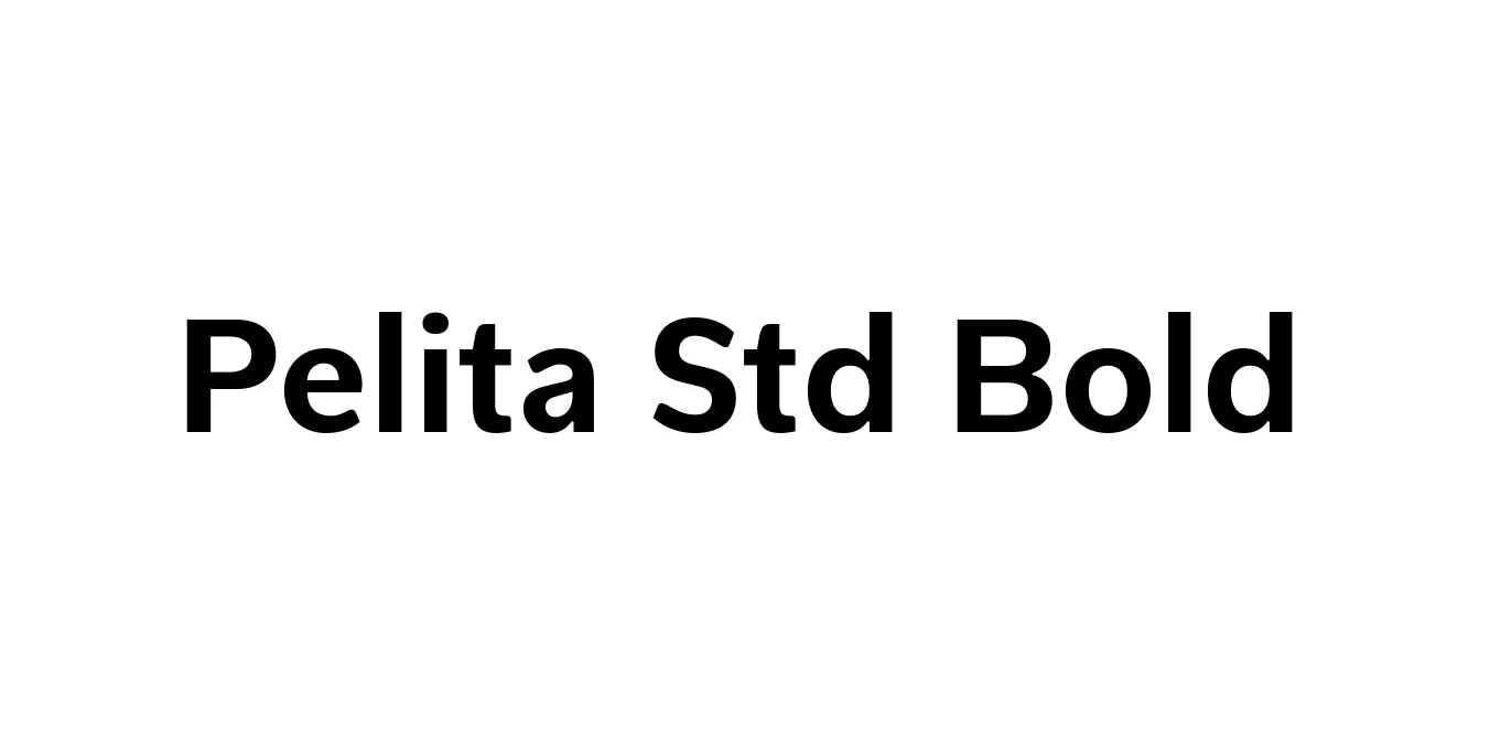Pelita Std Bold Font Preview