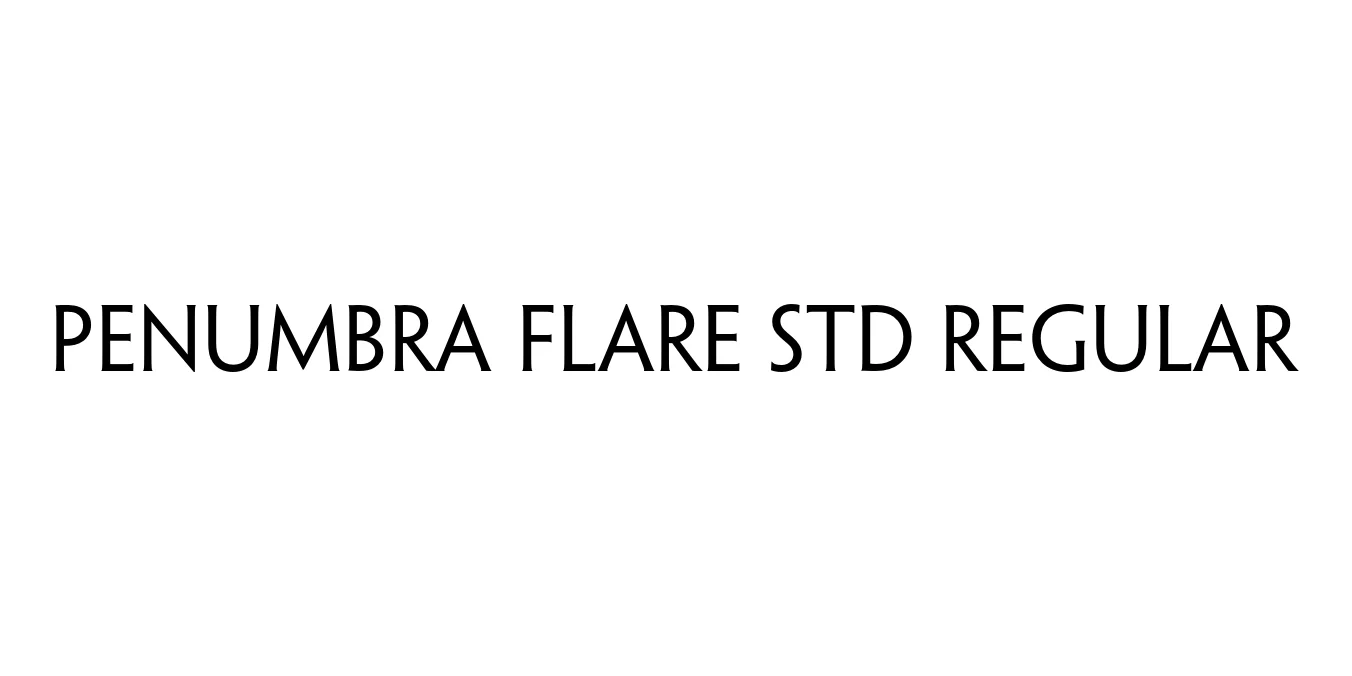 Penumbra Flare Std Regular Font Preview