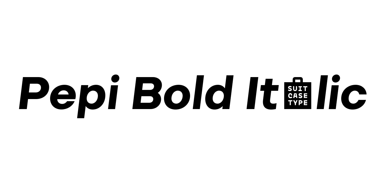 Pepi Bold Italic Font Preview