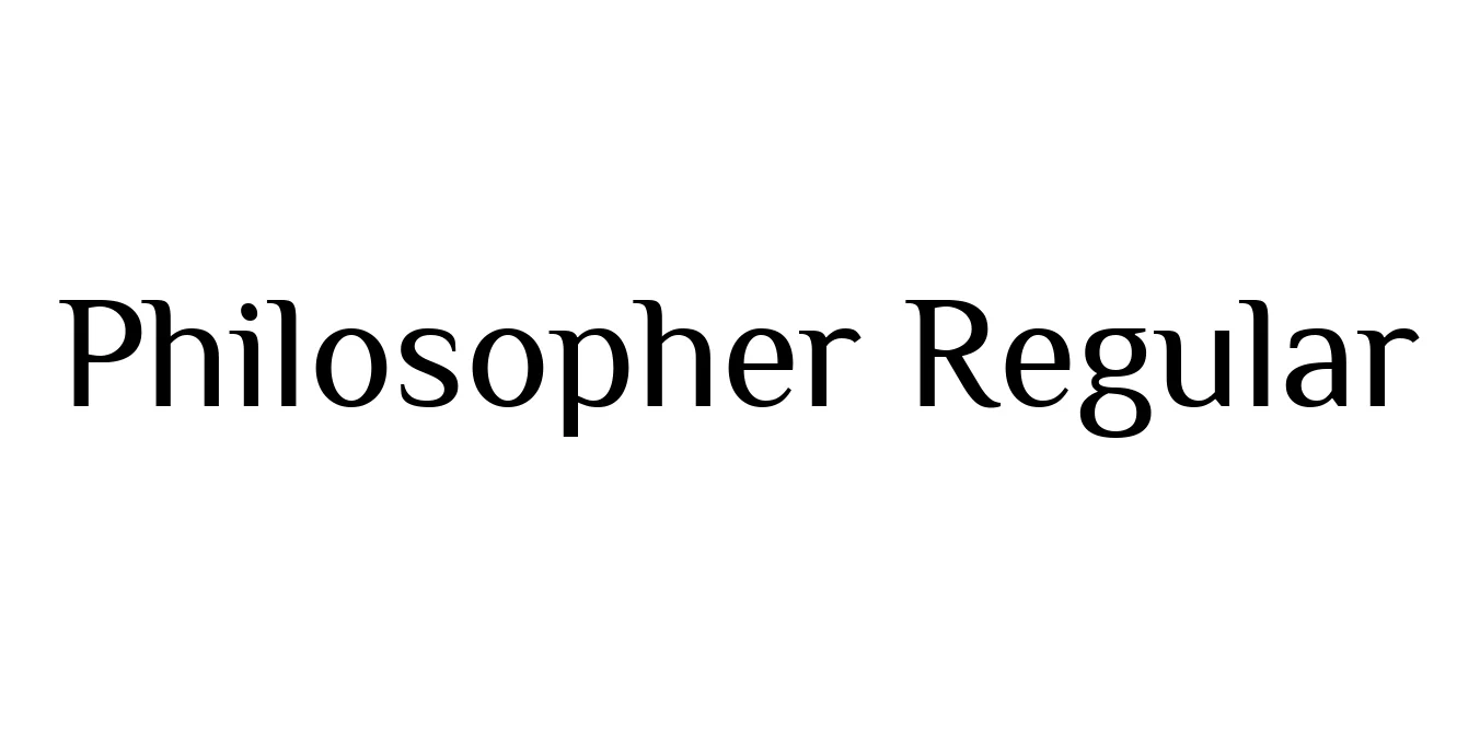 Philosopher Regular Font Preview