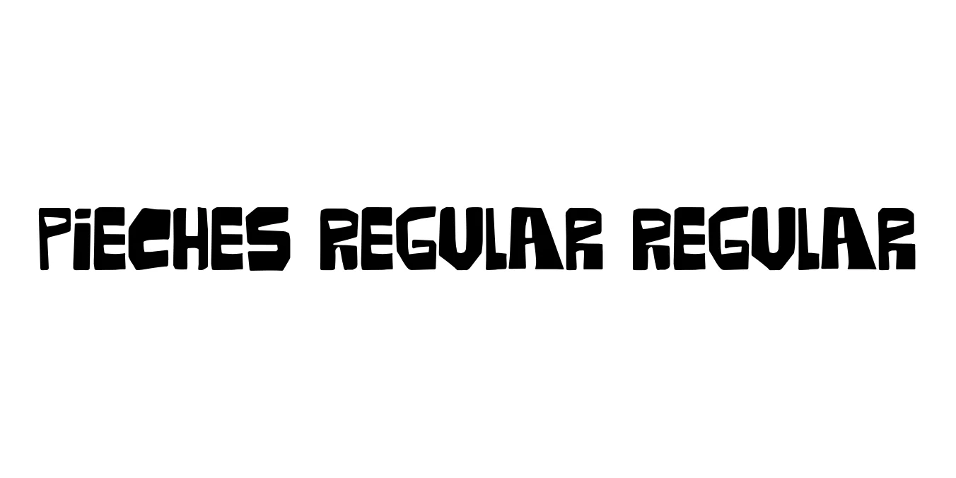 Pieches Regular Regular Font Preview