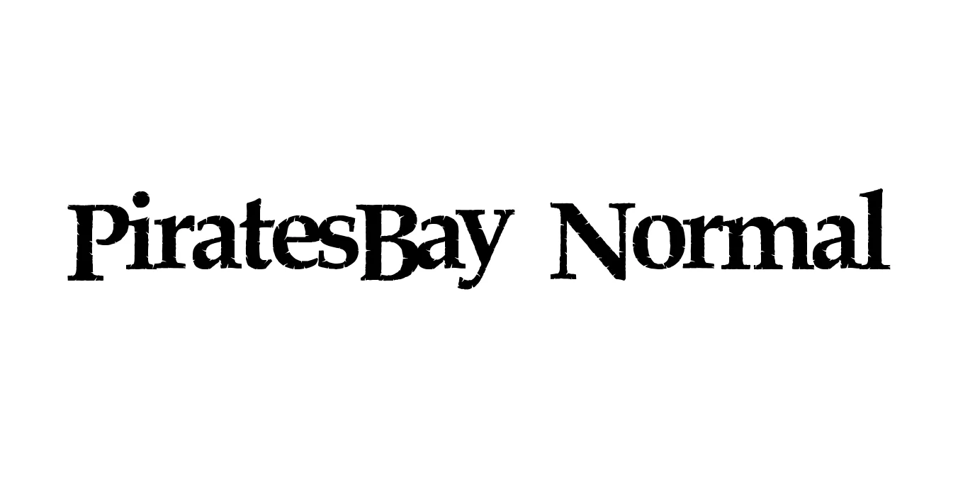 PiratesBay Normal Font Preview