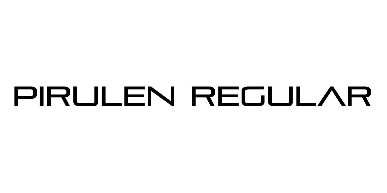 Pirulen Regular Font Preview