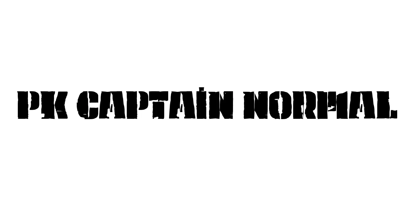 PK Captain Normal Font Preview