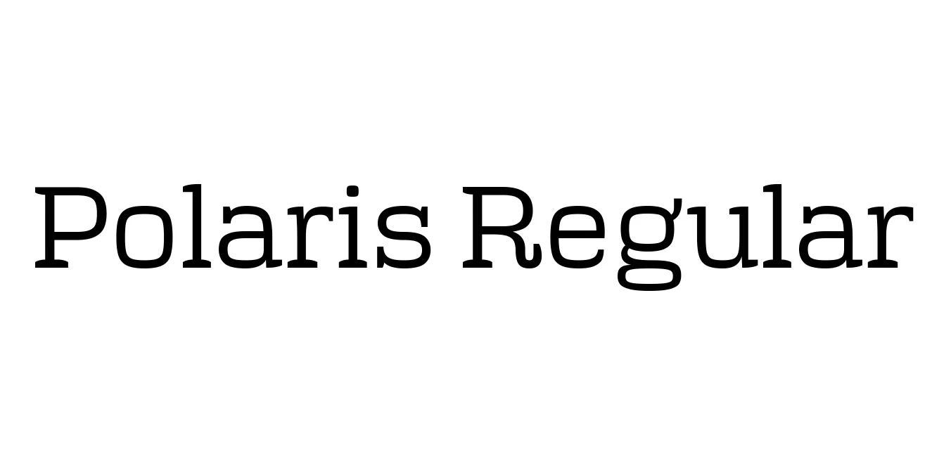 Polaris Regular Font Preview