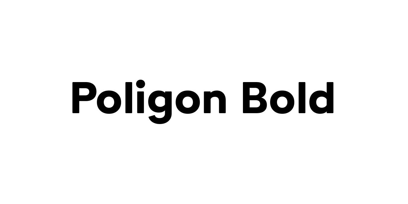 Poligon Bold Font Preview