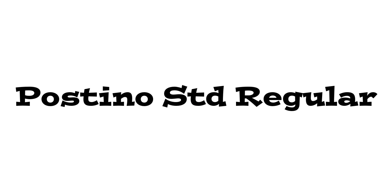 Postino Std Regular Font Preview