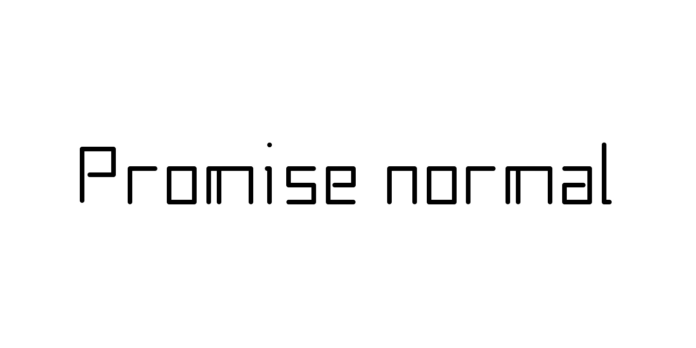 Promise normal Font Preview
