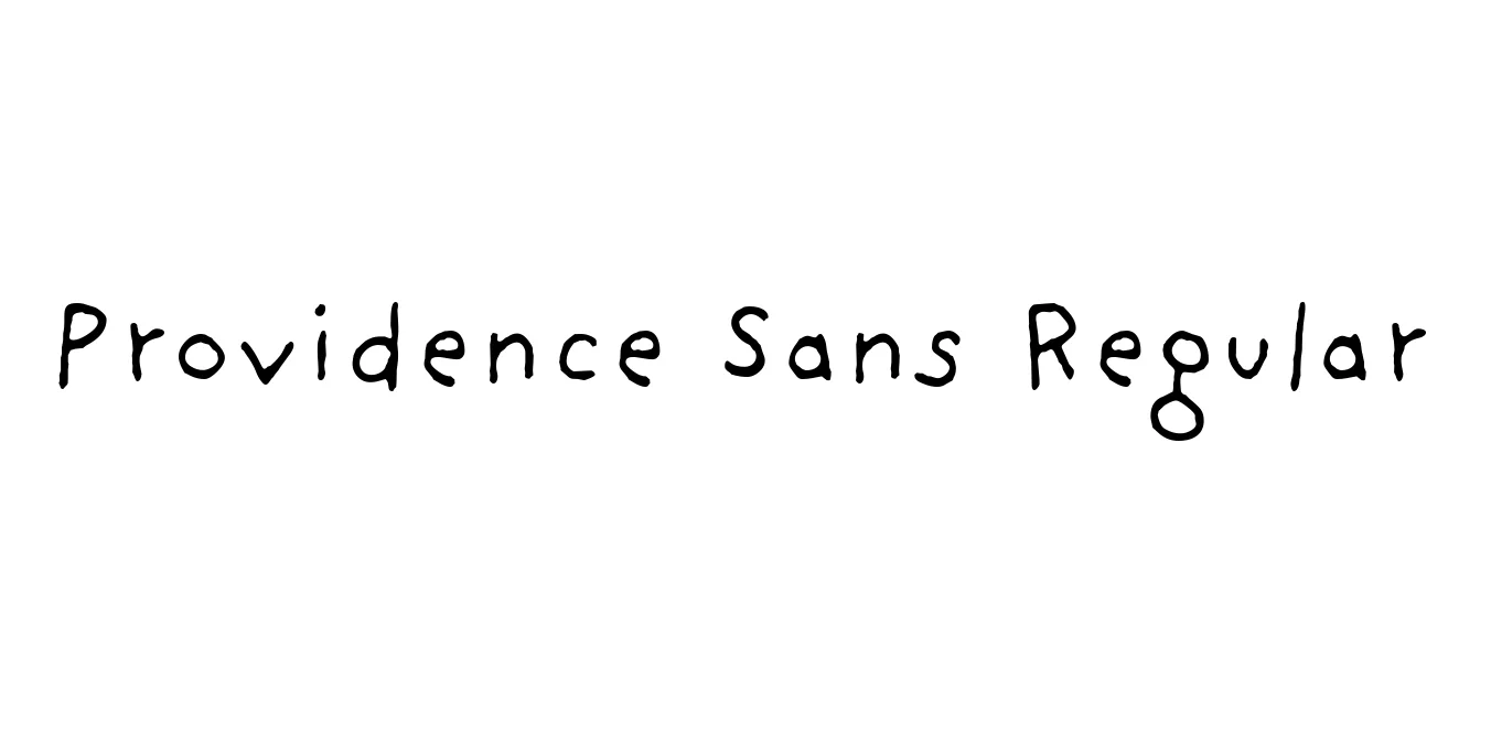Providence Sans Regular Font Preview