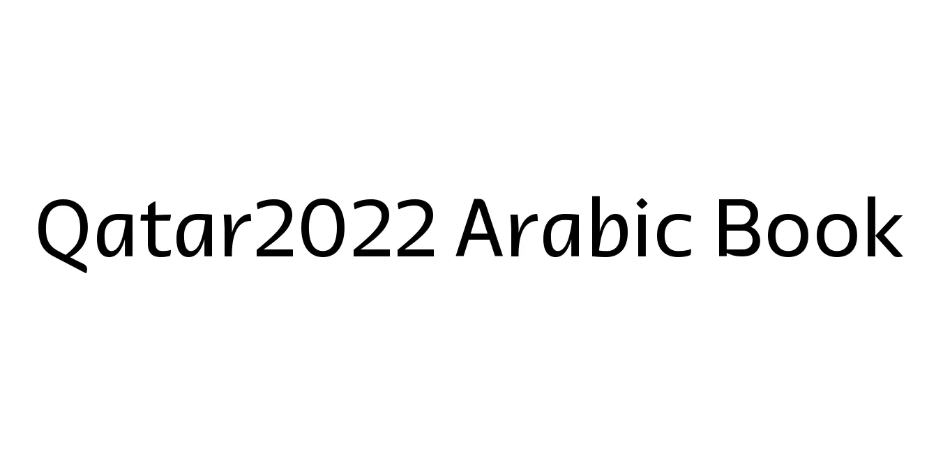 Qatar2022 Arabic Book Font Preview