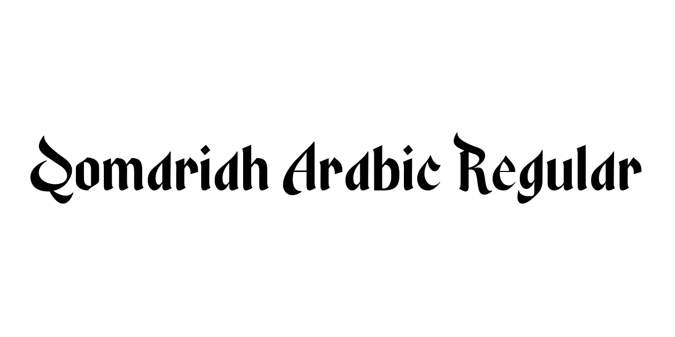 Qomariah Arabic Regular Font Preview