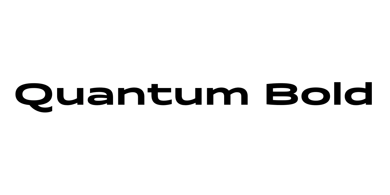 Quantum Bold Font Preview
