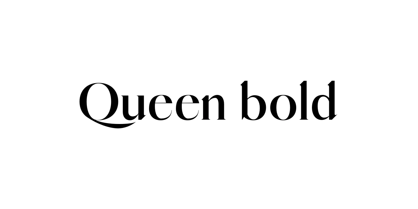 Queen bold Font Preview