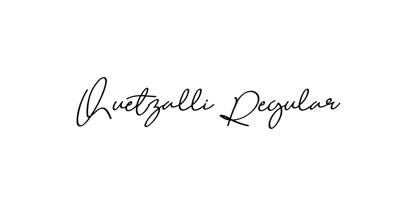 Quetzalli Regular Font Preview