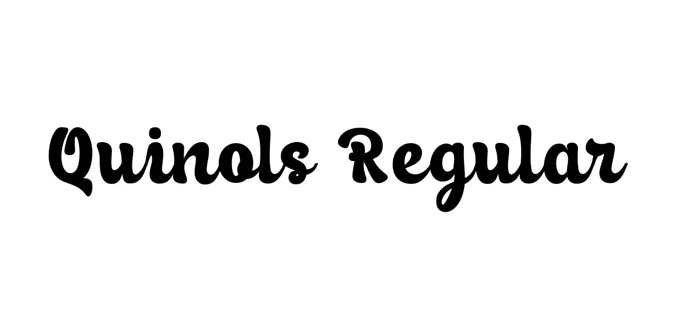 Quinols Regular Font Preview