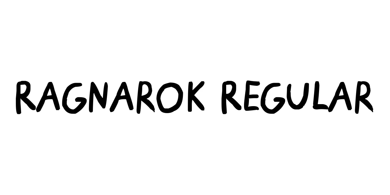 Ragnarok Regular Font Preview