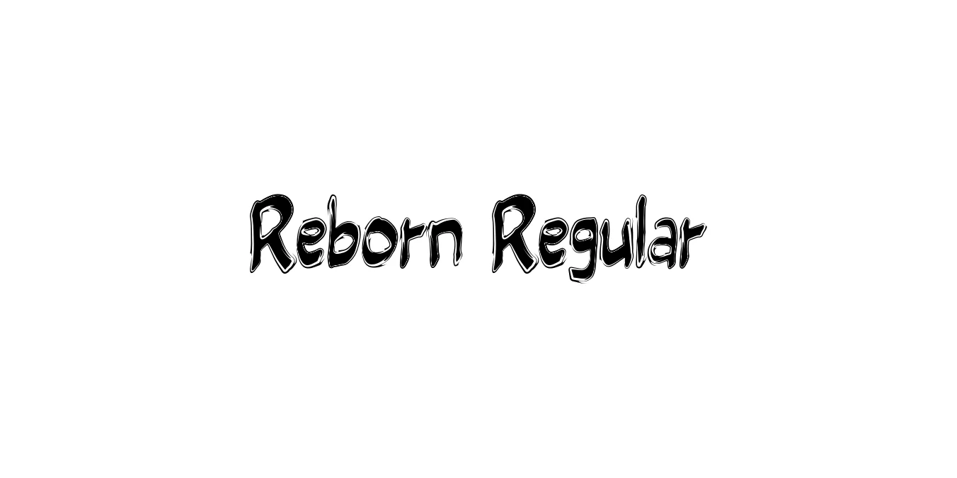Reborn Regular Font Preview