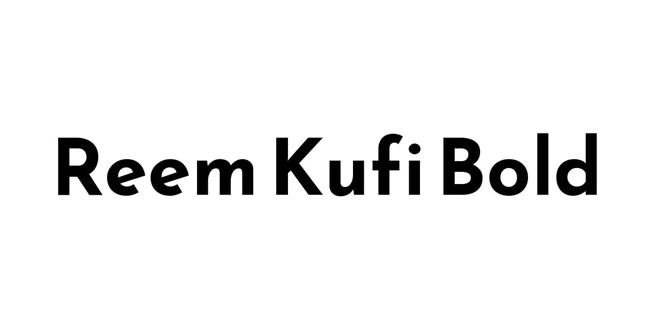 Reem Kufi Bold Font Preview