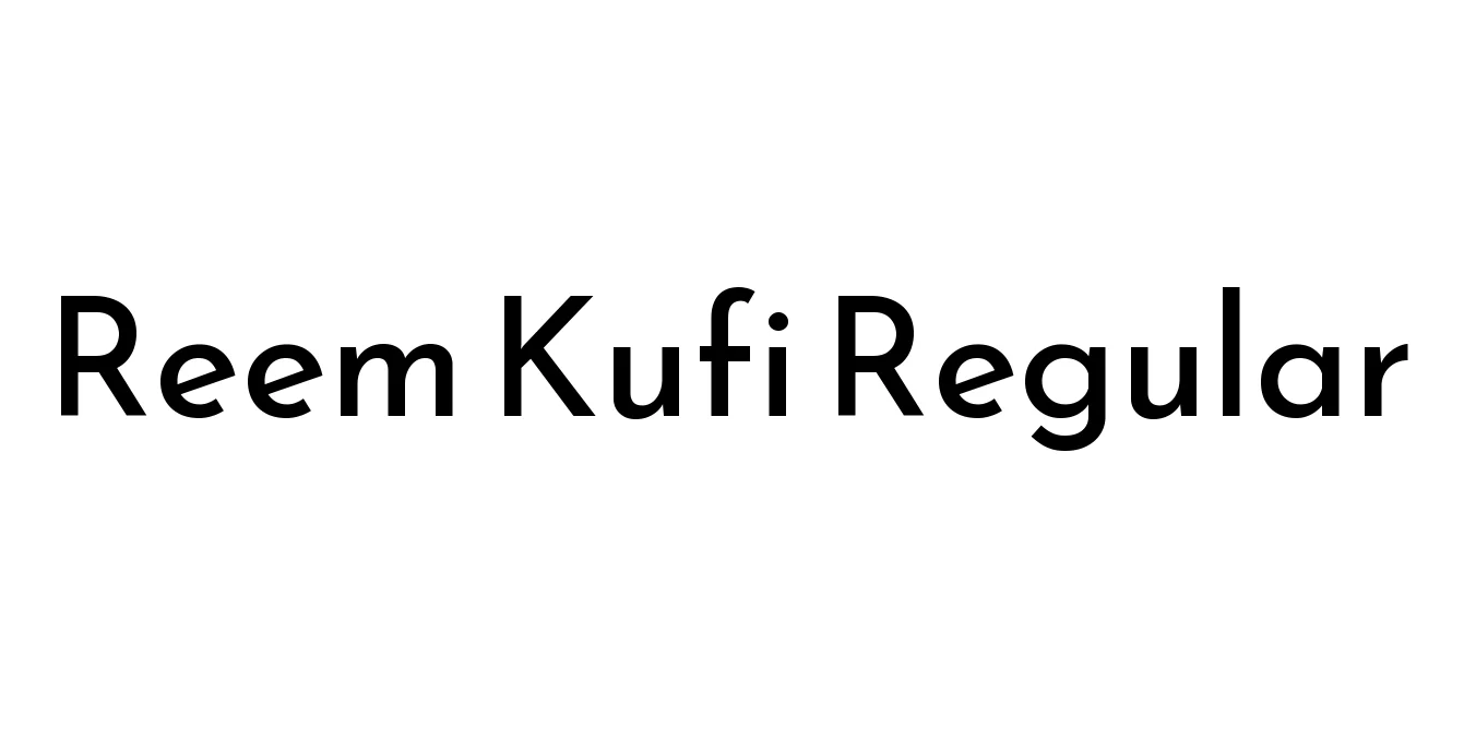 Reem Kufi Regular Font Preview