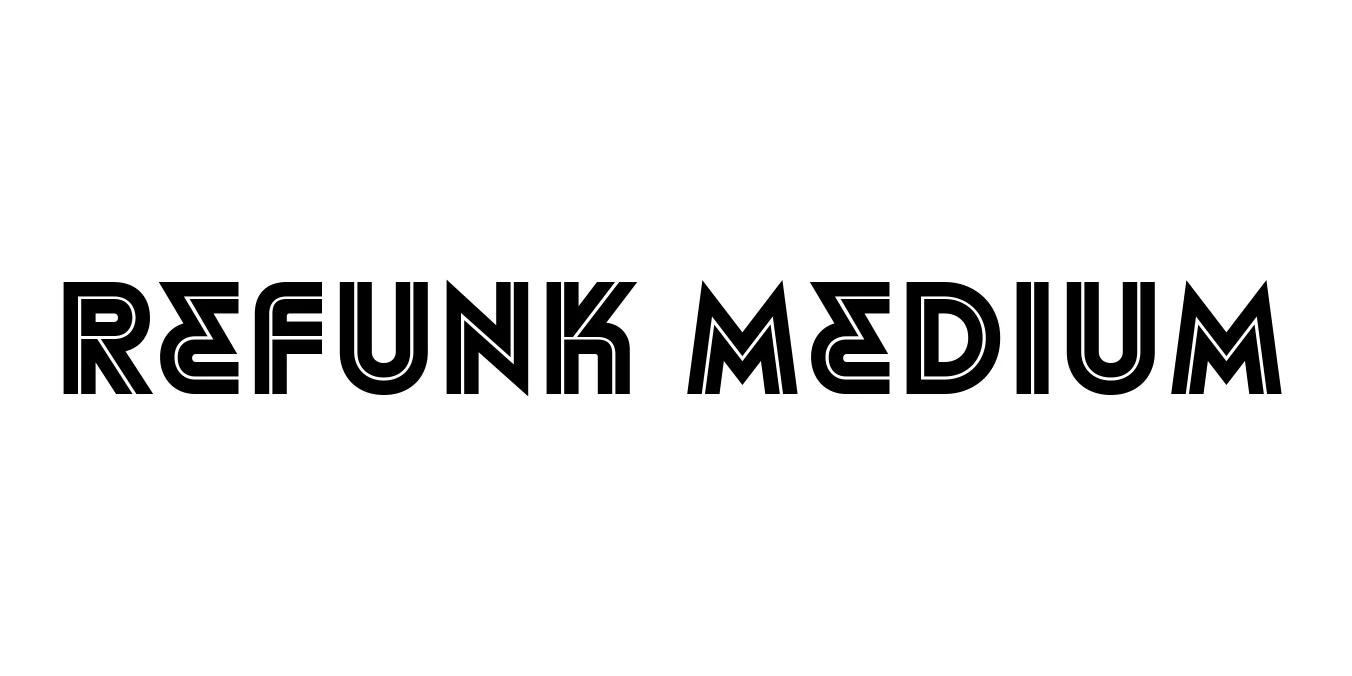 Refunk Medium Font Preview