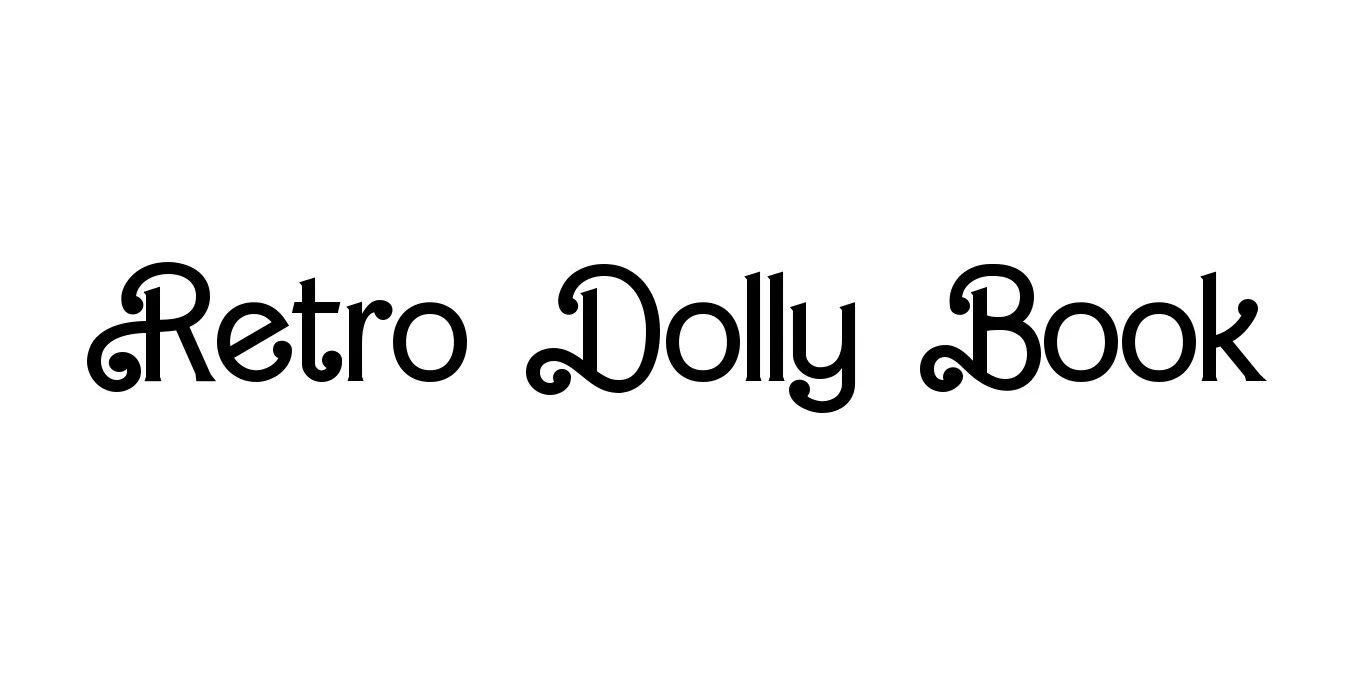 Retro Dolly Book Font Preview