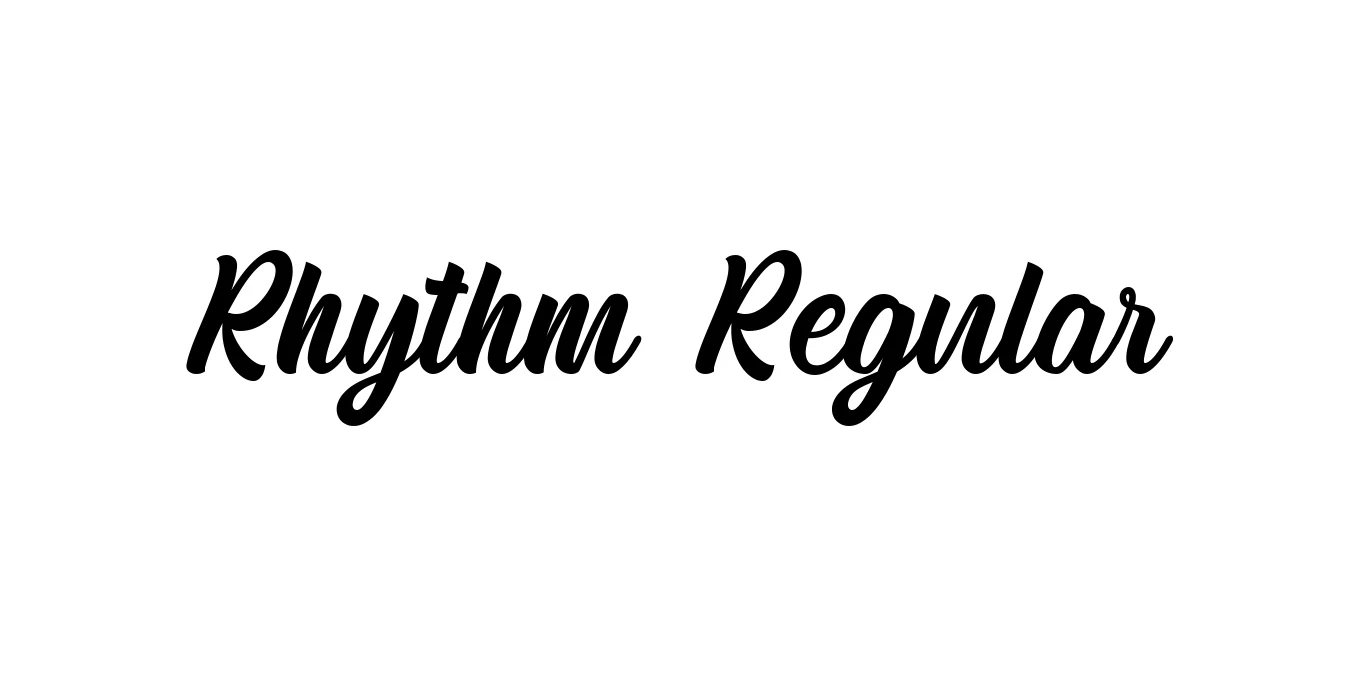 Rhythm Regular Font Preview