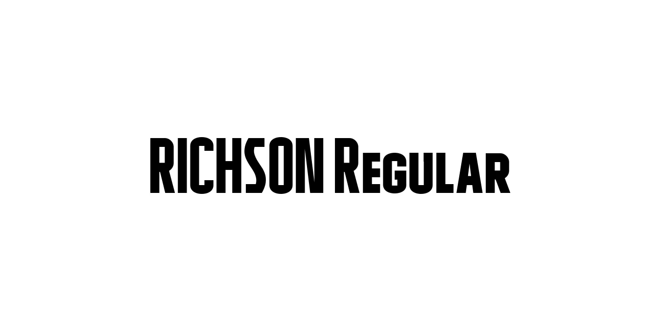 RICHSON Regular Font Preview
