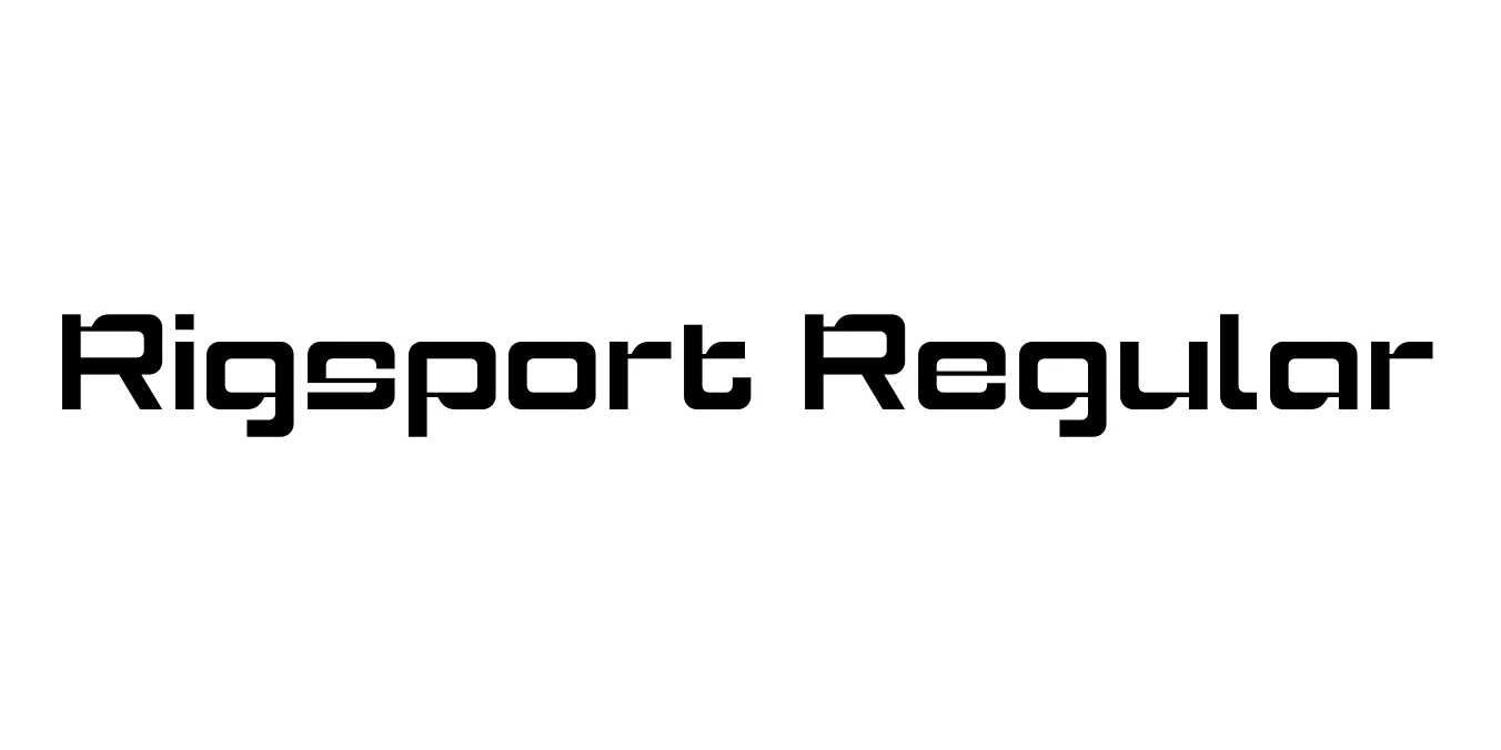 Rigsport Regular Font Preview